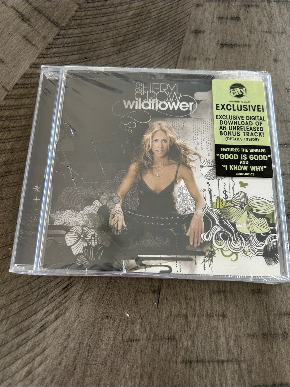 Sheryl Crow Wildflower CD — Black & Green Artwork
